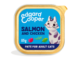 Edgard & Cooper kattenvoer Adult MSC Zalm & Kip Paté 85 gr