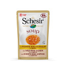 Schesir Kattenvoer Wilde Roze Zalm/Wortel Soup 85 gr