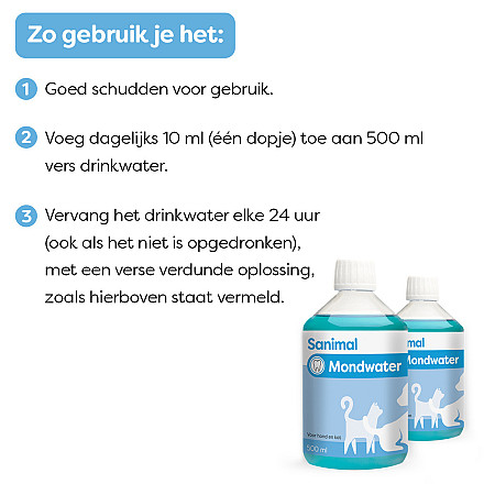 Sanimal Mondwater 500 ml