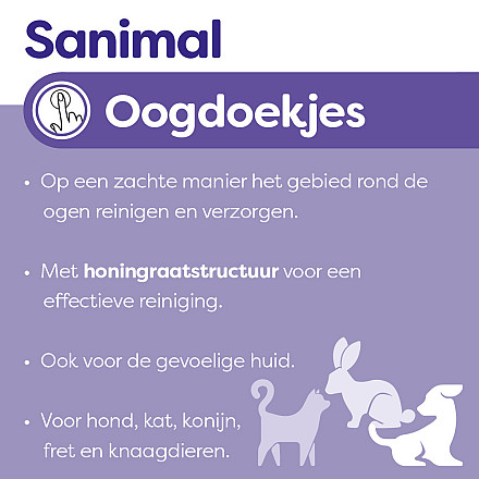 Sanimal Oogdoekjes 100 st